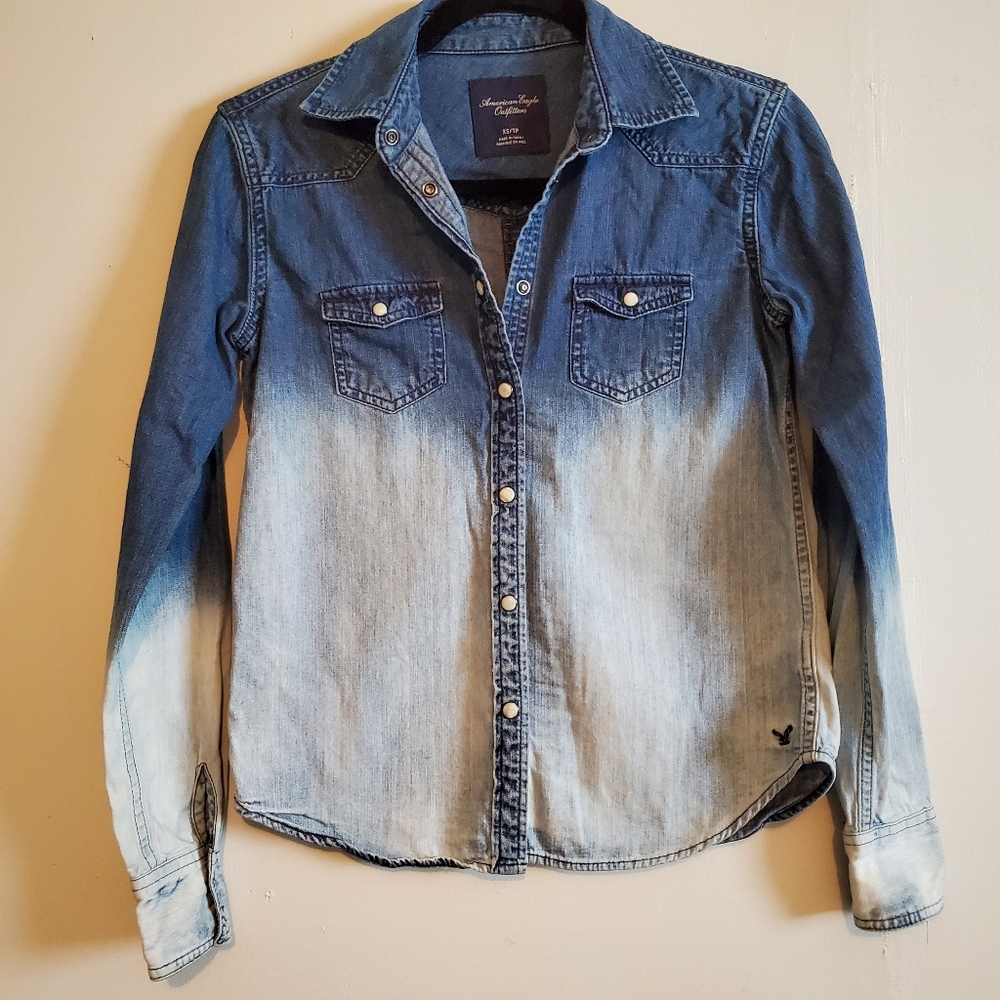 American eagle ombre Jean shirt